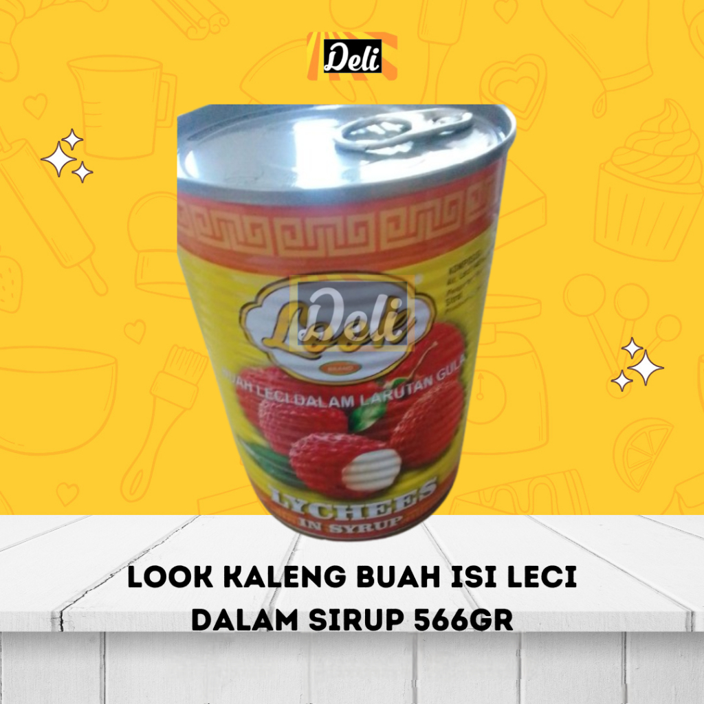 Look Kaleng Buah Leci Dalam Sirup Siap Makan 566gr