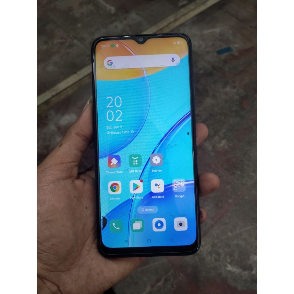 LCD Oppo A15 Original Copotan Resmi Minus