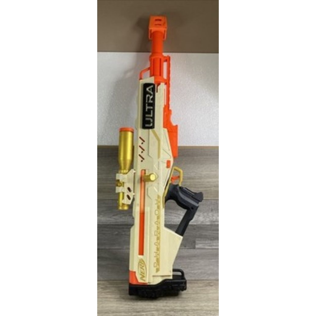 Tembakan Nerf Ultra Pharaoh Blaster Sniper Gold Original Hasbro Preloved Bekas(- ga ada magazine)