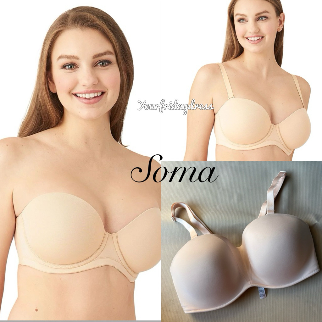 SOMA Embraceable multi-way strapless bra jumbo BH seamless pakaian dalam wanita strapless crisscross