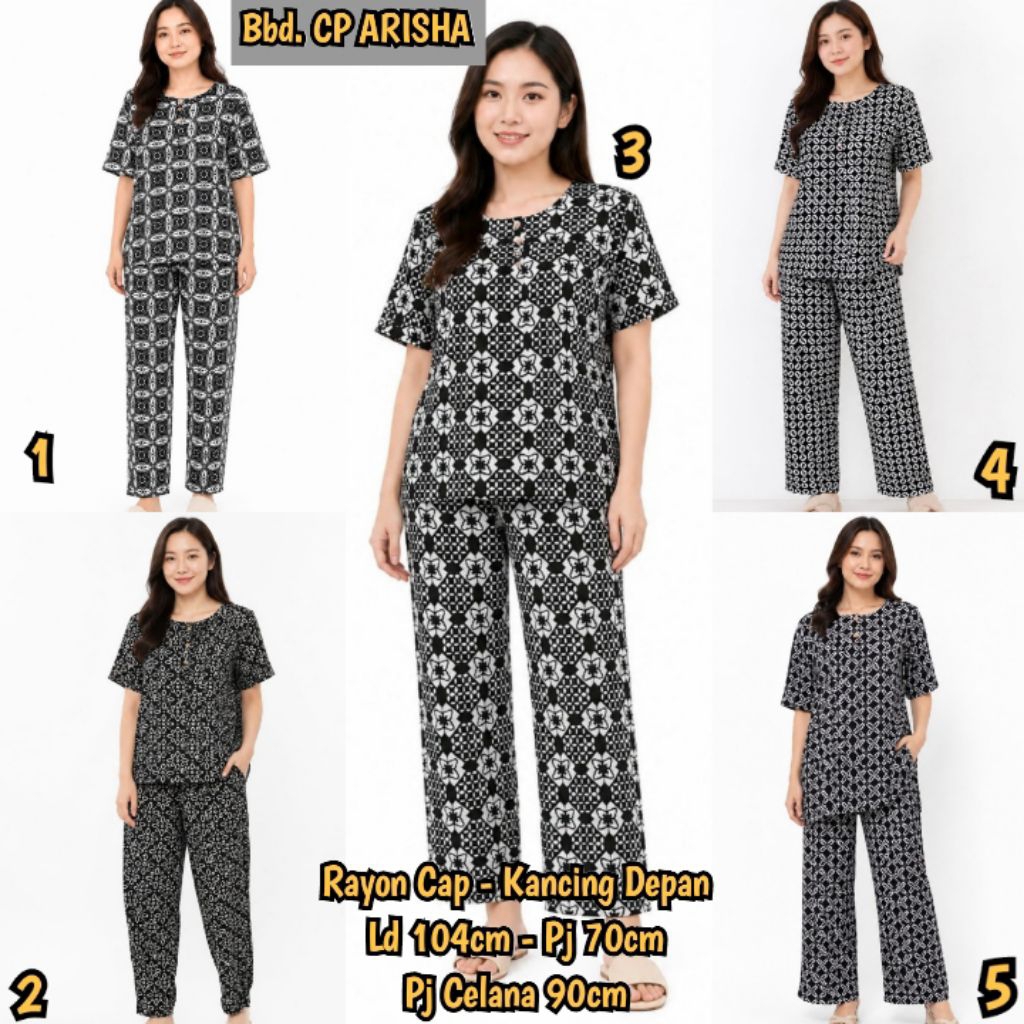 Piyama Batik Celana Panjang, Setelan Baju Tidur Wanita Celana Panjang