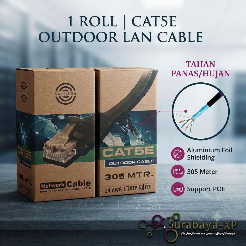 Kabel LAN Outdoor SPECTRA CAT5E Dus