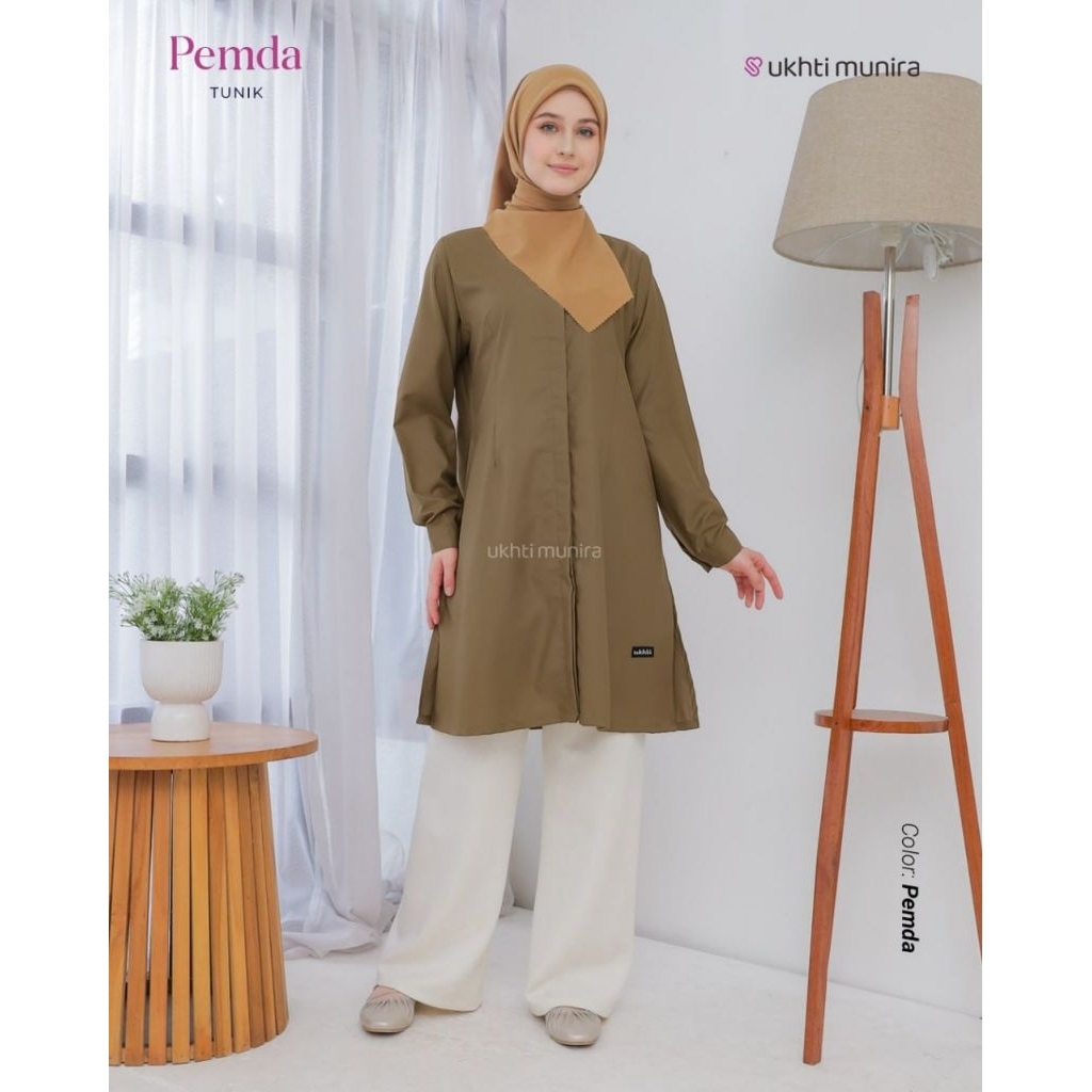 Tunik PEMDA Atasan Wanita Bahan Toyobo Premium Terbaru dari UKHTI MUNIRA [ORIGINAL]