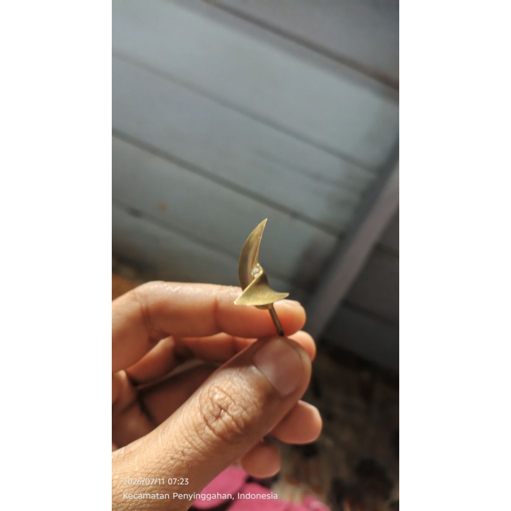 kipas ketinting mini siap pakai tipe daun runcing (rc)