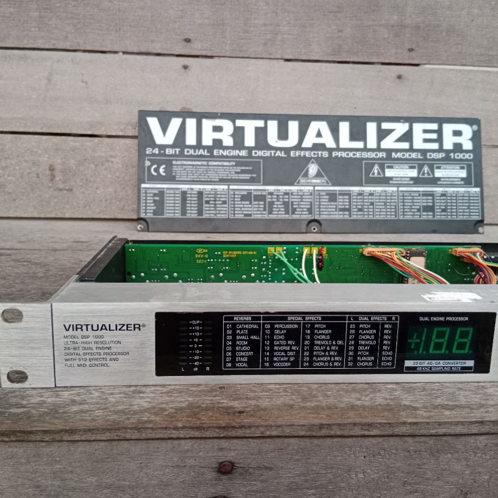 efek vocal Behringer virtualizer dsp1000 original orisinil josjis pcb hijau