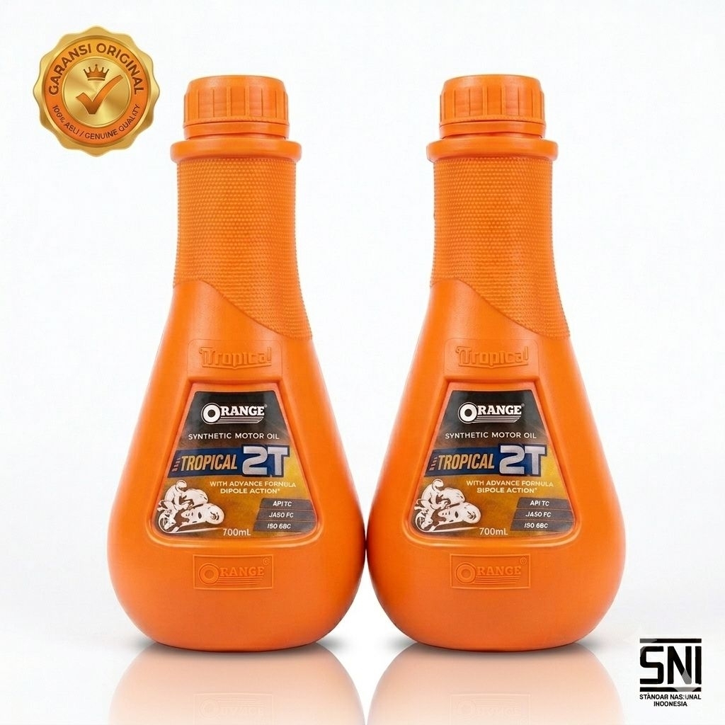 Oli Samping Motor 2 Tak Orange Racing 2T 700ml - Qrange Oil 2T Tropical