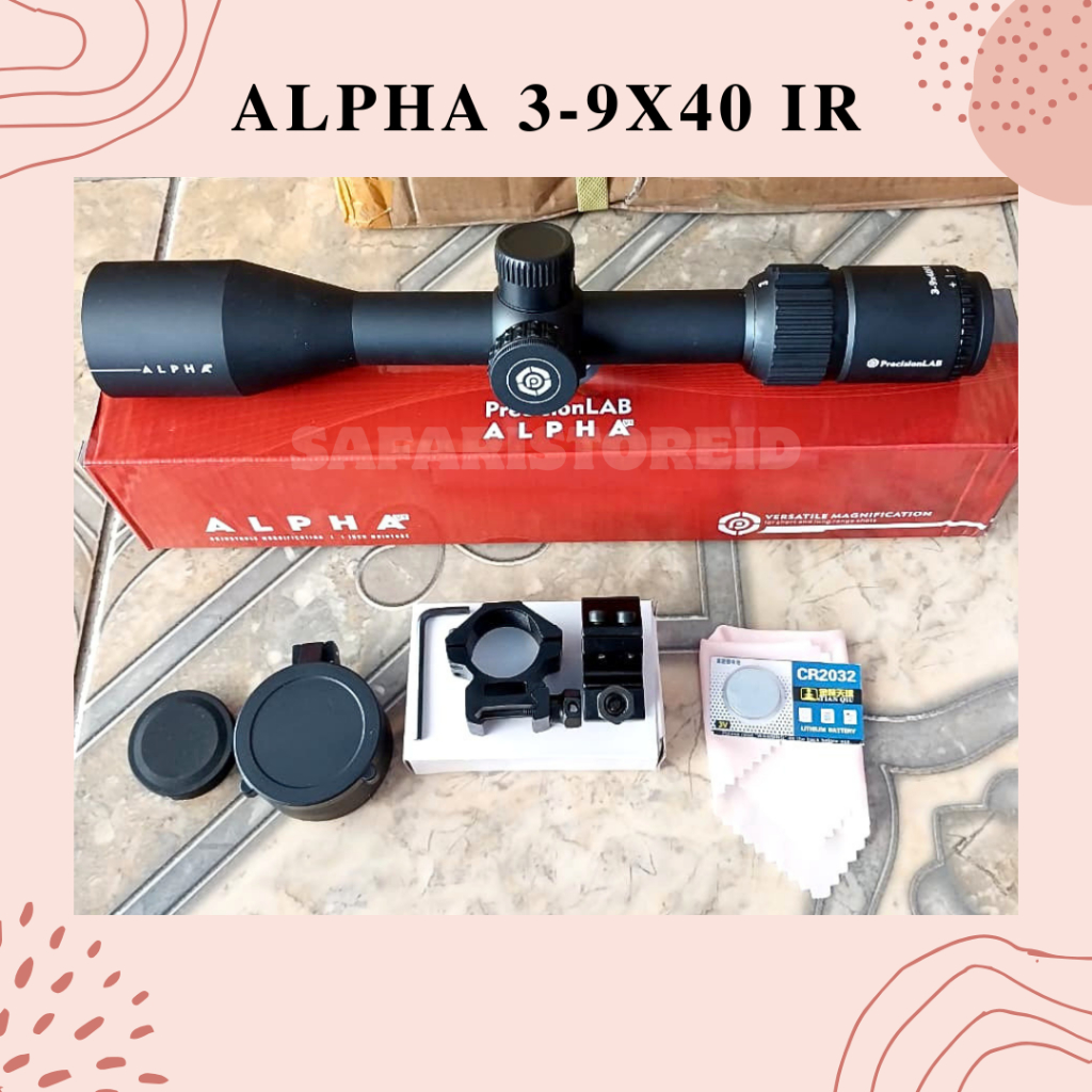 Teleskop ALPHA 3-9X40 IR V1 || Teleskop ALPHA 3-9X40 IR - Teleskop Jernih