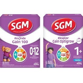 SGM GAIN OPTIGROW - SGM ANANDA GAIN 100 - SGM EKSPLOR GAIN - SUSU FORMULA BAYI DAN ANAK