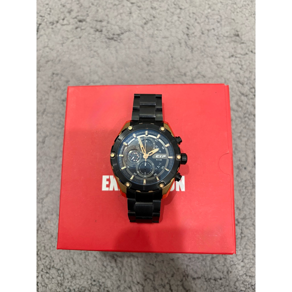 Jam tangan pria expedition E6839 rose gold