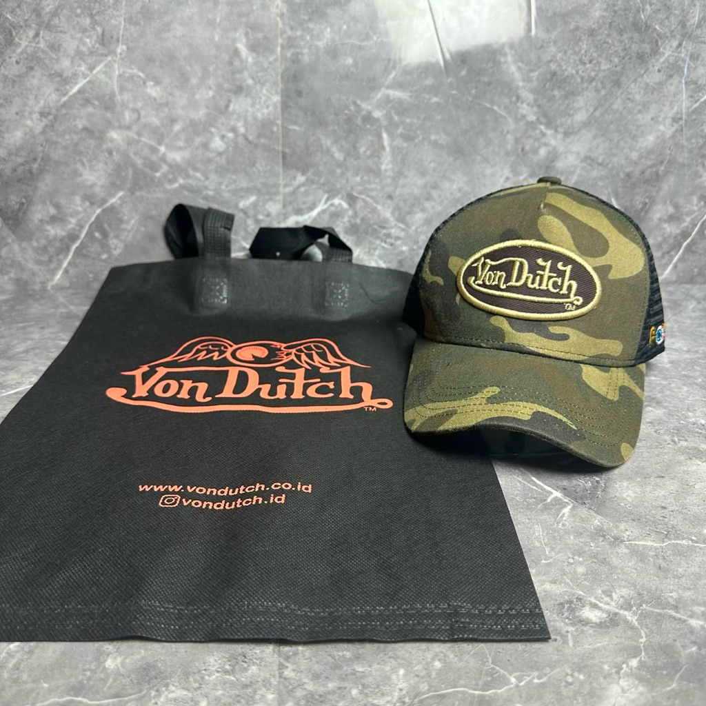 Topi Trucker Vondutch Army Camouflage