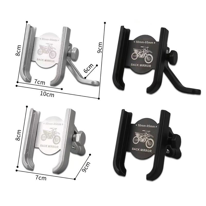Holder Motor Stang Bahan Aluminium Alloy Kokoh Dudukan Hp Stang Sepeda 03-H1