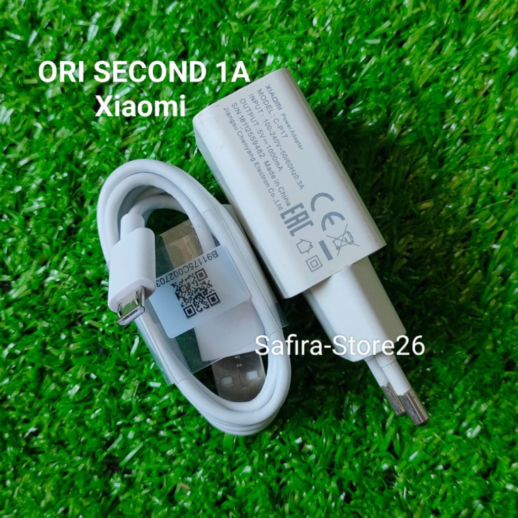 Charger ORI Cabutan Xiomi Redmi 5A 6A 4A 6 DLL Type Micro USB 1Amper Second Bekas ORI Hp 100%