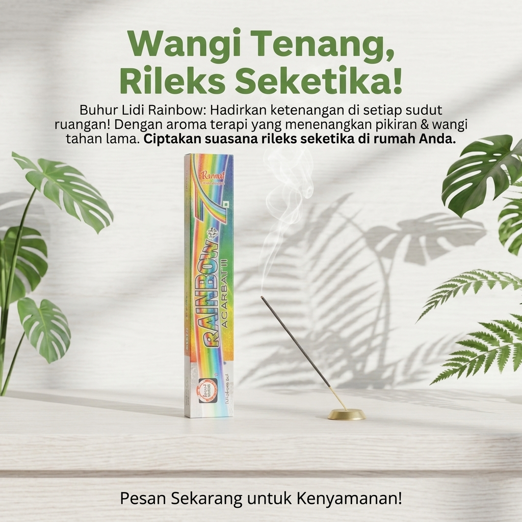 Buhur Rainbow Buhur stik pengharum Ruangan Aromaterapy