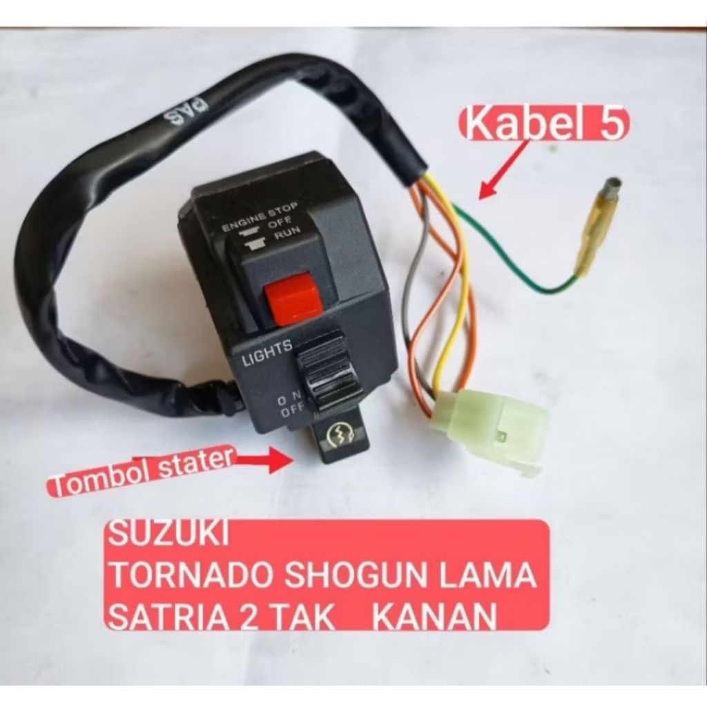 HOLDER SAKLAR KANAN SUZUKI  Shogun lama Tornado GX GS  SATRIA 2 TAK  SATRIA T