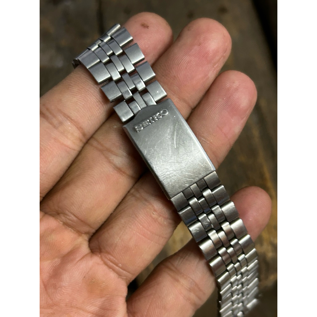 Seiko 5 Original Strap Jam Tangan Stainless Steel Lug 20mm Bekas Copotan Vintage Bracelet