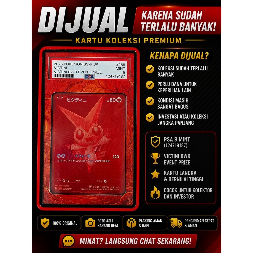Kartu pokemon psa Victini