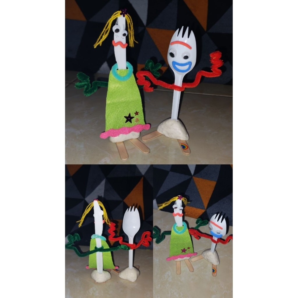 DIY FORKY AND KAREN FROM TOY STORY