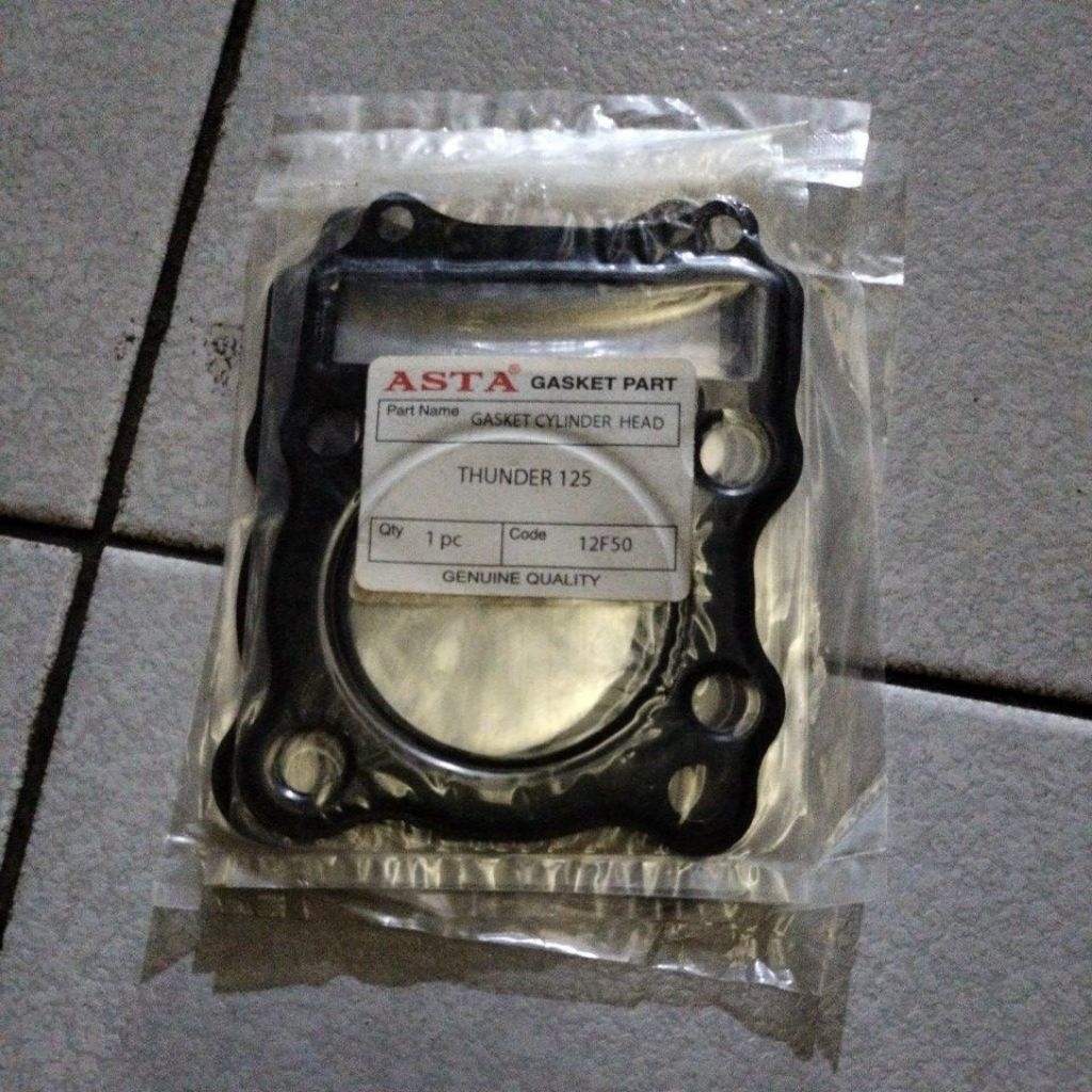 paking deksel paking head gasket cylinder head thunder 125 Gasket Cylinder Head Thunder 125 ASTA