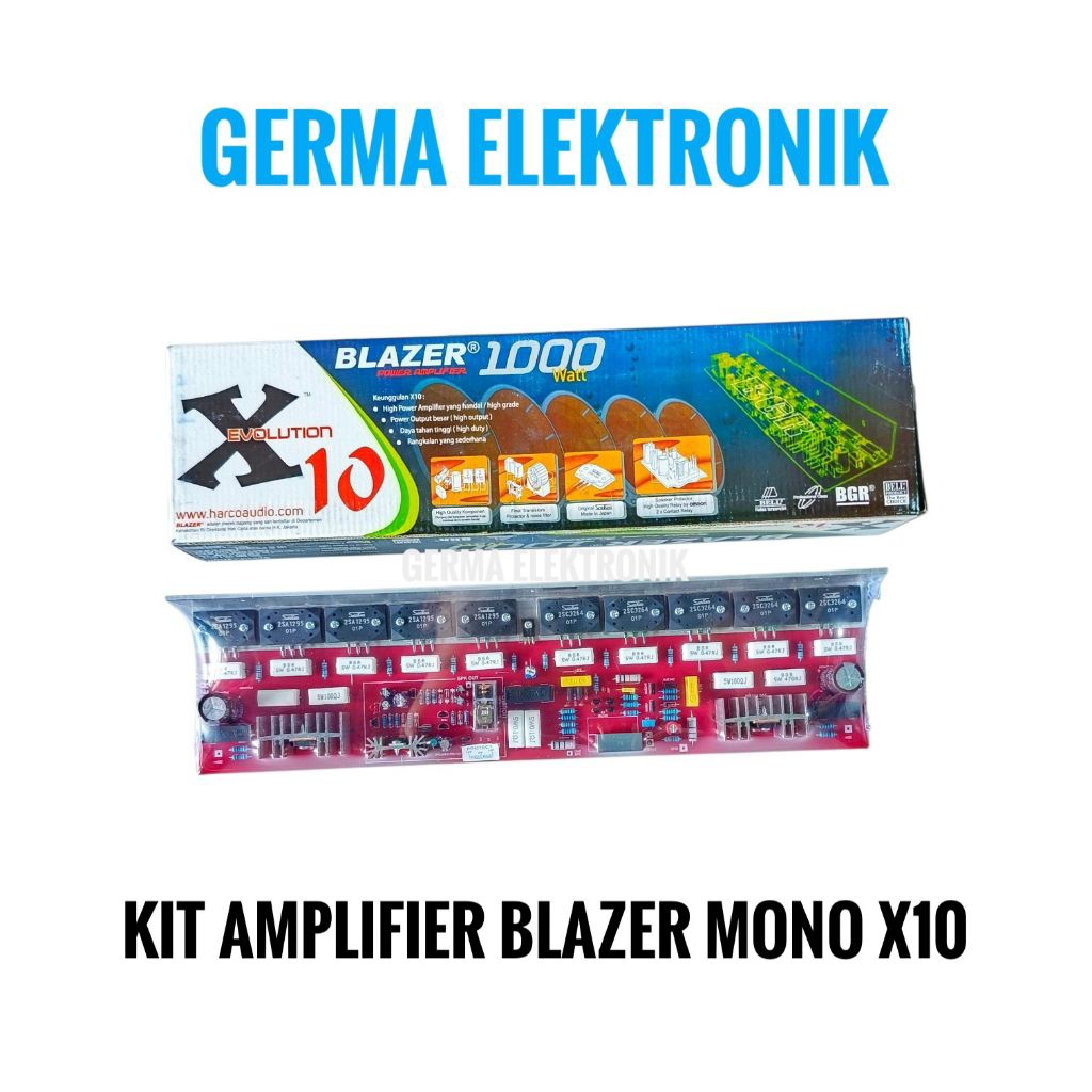 Kit power amplifier BLAZER 1000WATT MONO X10