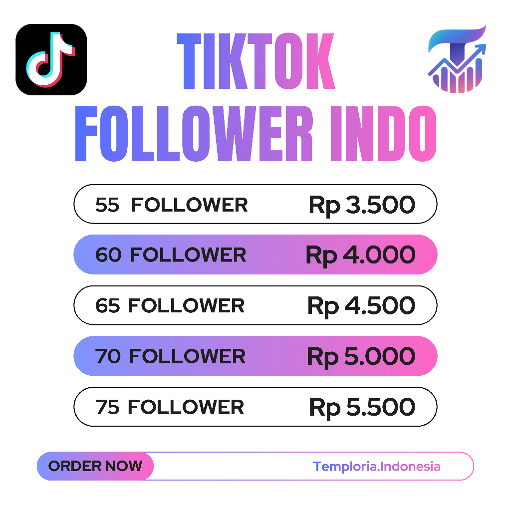 Follower Tiktok indonesia aktif bergaransi permanen follower tiktok indo permanen aktif beergaransi 