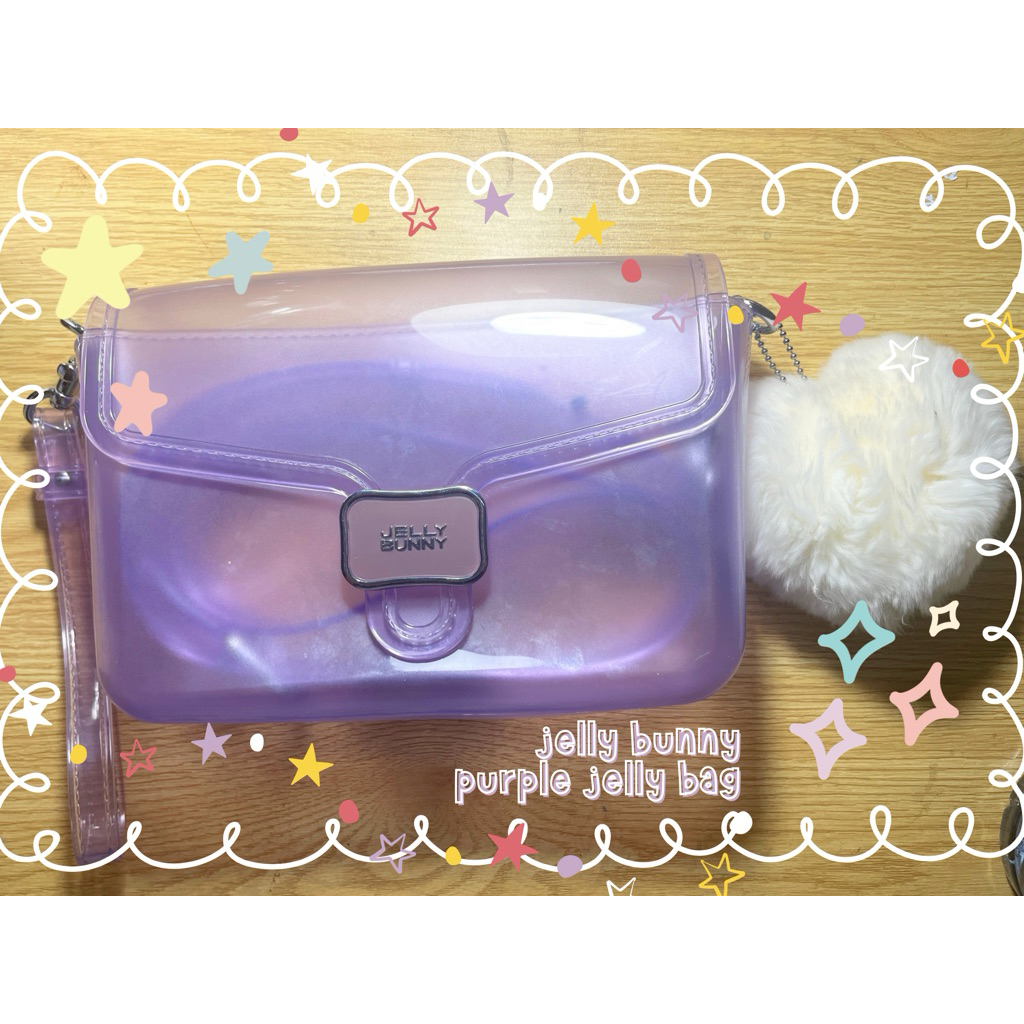 [PRELOVED] Jelly Bunny - Purple Jelly Bag | Jelly Bunny Purse, Bag, Slingbag
