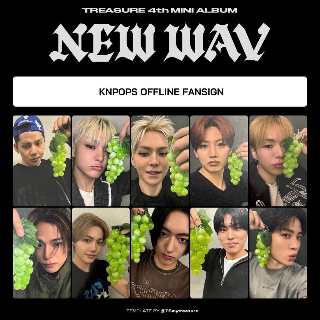 photocard treasure official anggur knpops offline fansign