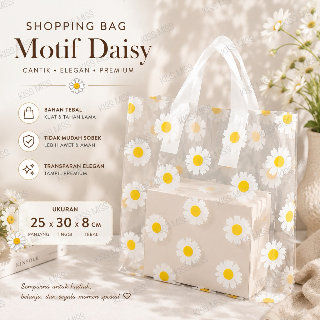 SHOPPING BAG - 25X30 - KANTONG PLASTIK - PACKAGING - GOODIE BAG - MOTIF - TAS