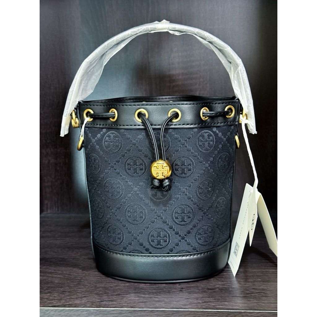 T Monogram Mini Bucket Bag