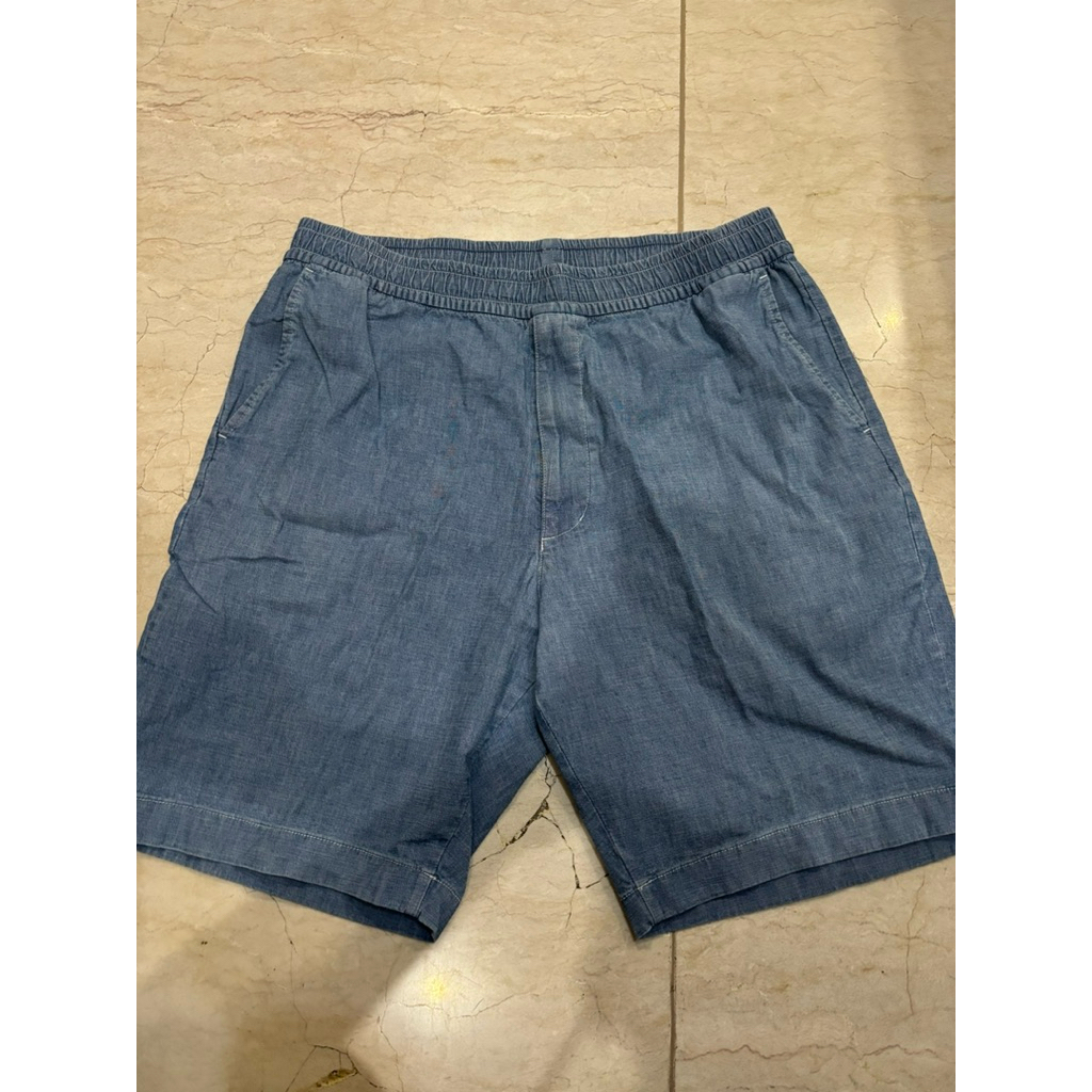 UNIQLO Stretch Easy Shorts Chambray Blue XL | Preloved Original