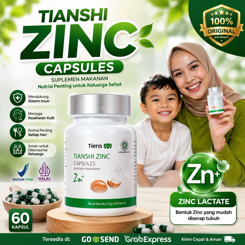 (TERLARIS)ZINC PENGGEMUK BADAN | PENGGEMUK BADAN ANAK TIANSHI | PENGGEMUK ANAK SUPLEMEN HERBAL | ZIN