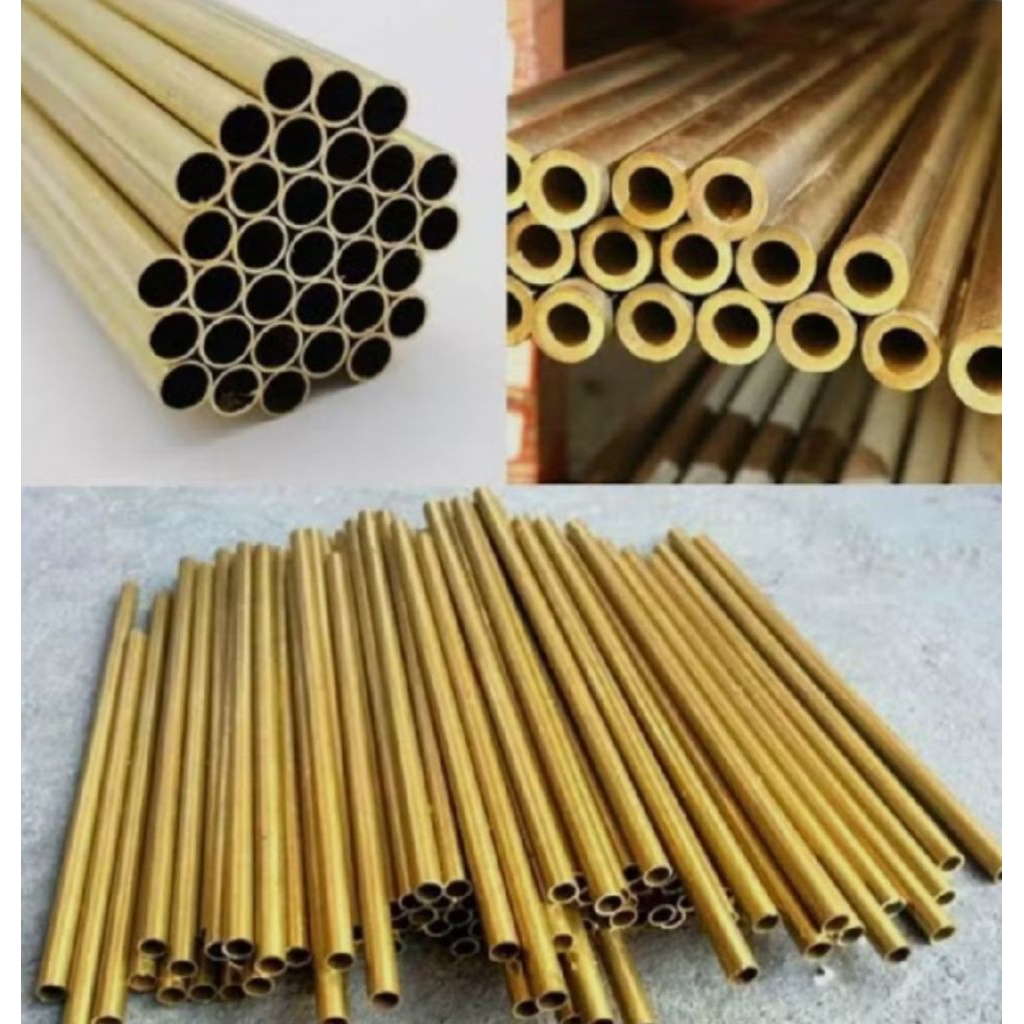 Pipa kuningan diameter od 10mm id 8,4mm x 1000mm pipa kuningan