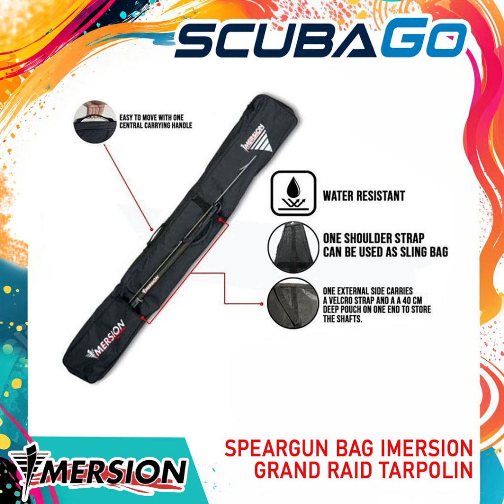Speargun Bag Imersion Grand Raid Tarpolin Tas Panjang Pancing Ikan Underwater Selam Scuba Diving Bag