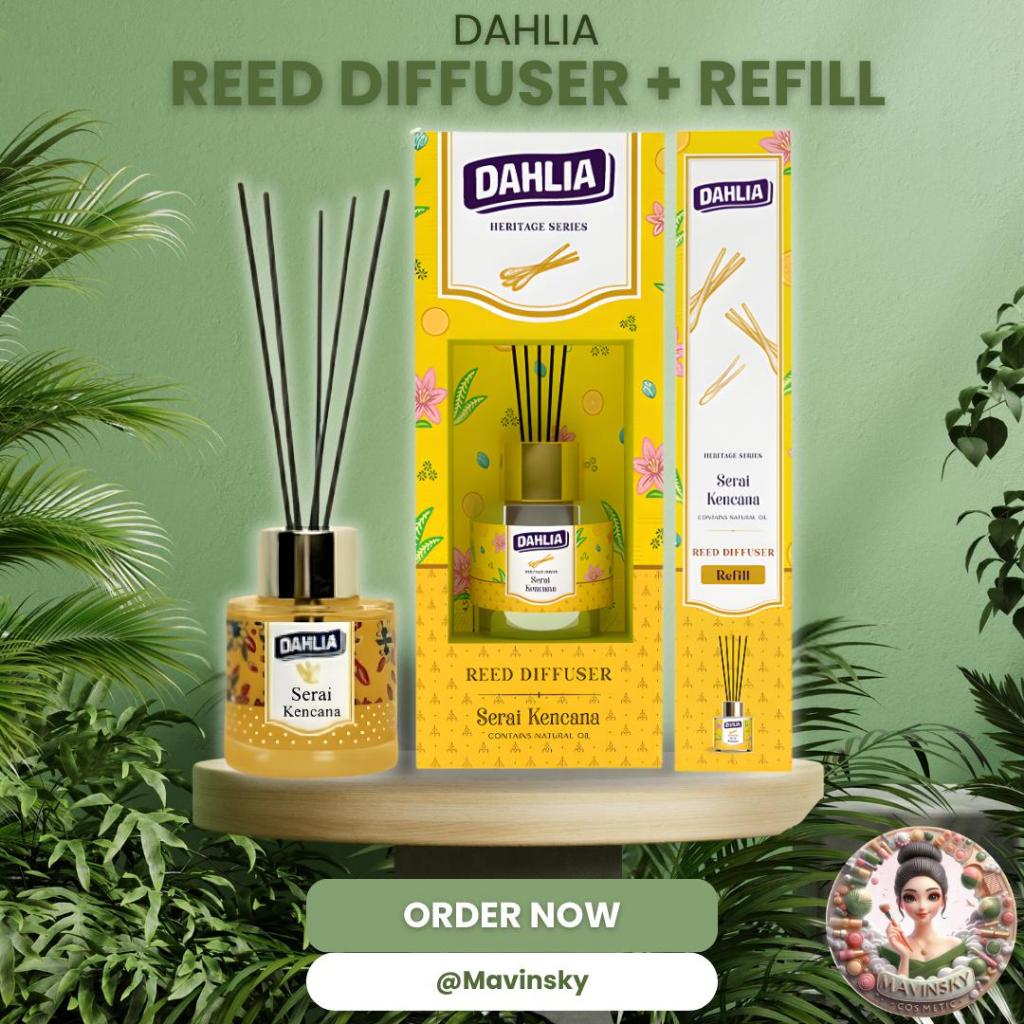 •MAVINSKY• | BUNDLE DAHLIA Reed Diffuser & Refill Reed Diffuser Serai Kencana