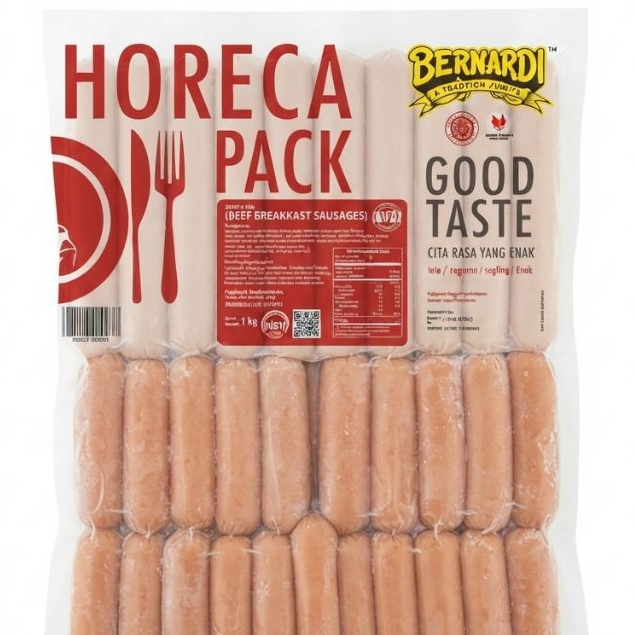 Sosis Horeca Bernardi 500gr 1Kg Frozen Food Sosis Ayam Premium Cocok BBQ Bakar Goreng