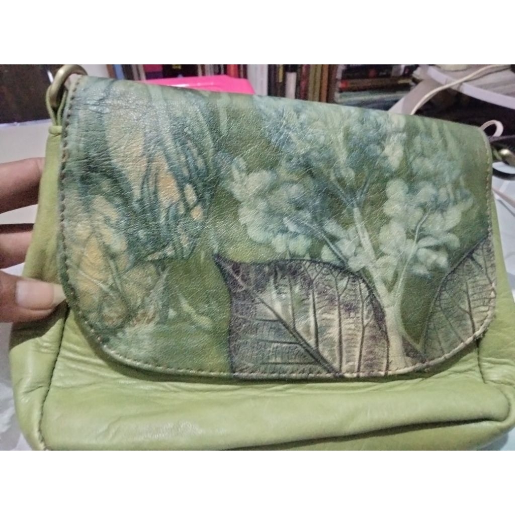 tas kulit ecoprint
