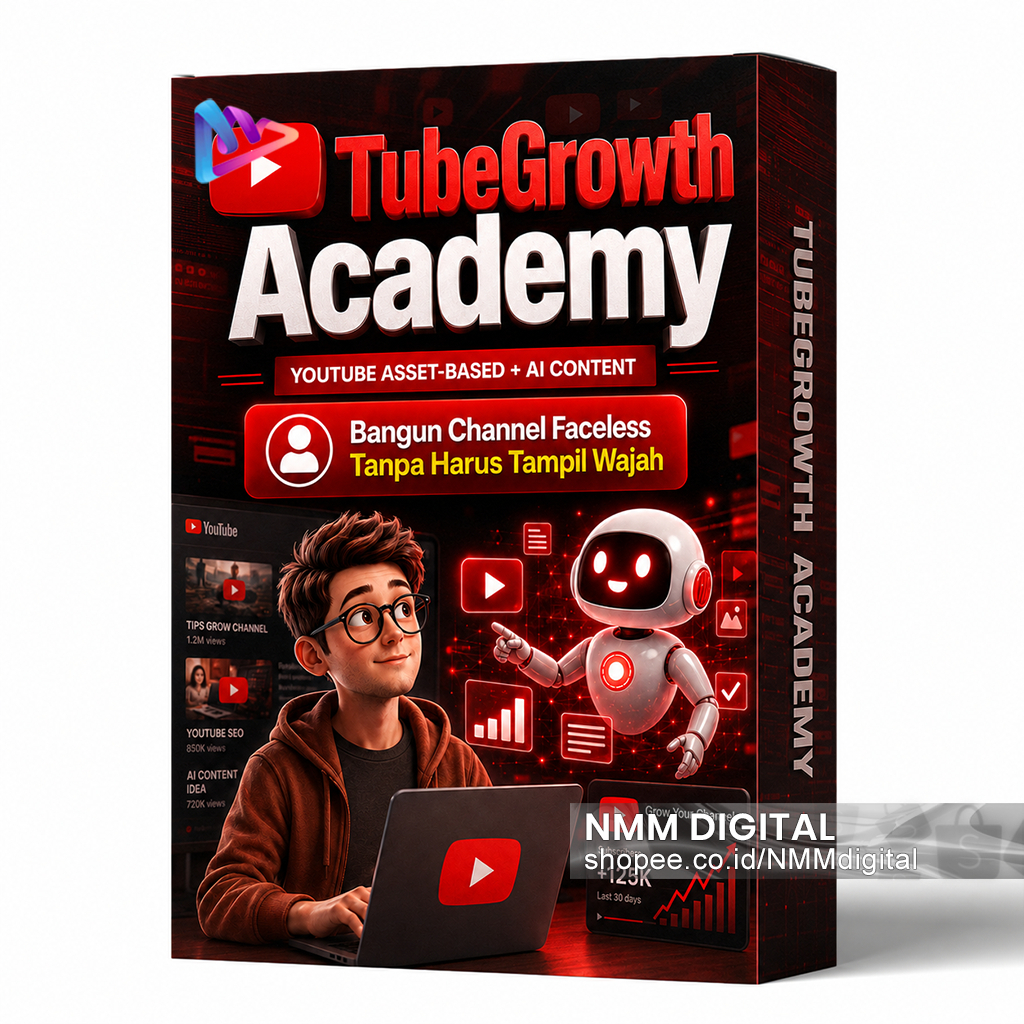 TubeGrowth - Sistem & Tools untuk Buat Channel YouTube Faceless dengan Konten relaxing, murottal, AS