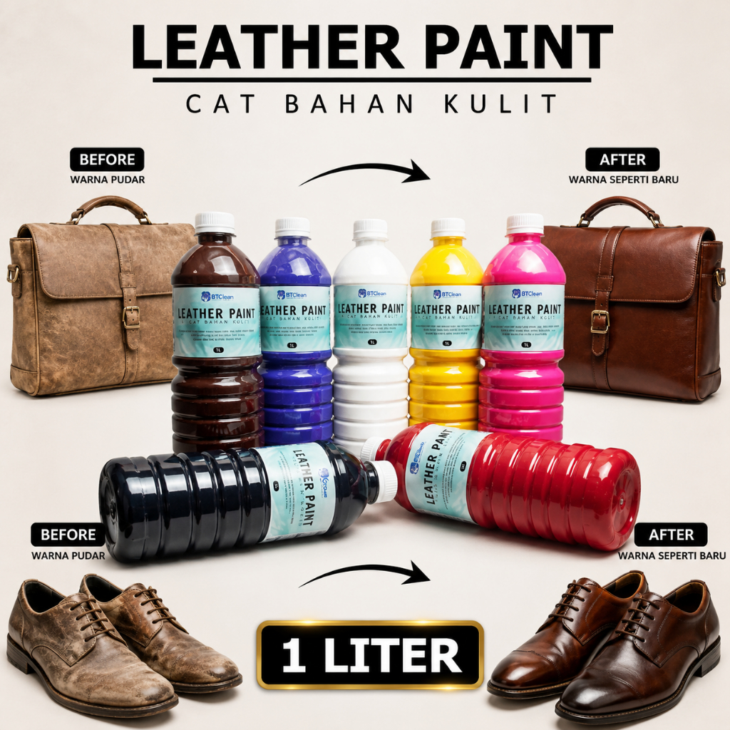 Cat Tas Sepatu Kulit & Sintetis - Untuk Kulit Karet Sole & Sintetis 1 Liter 500ml