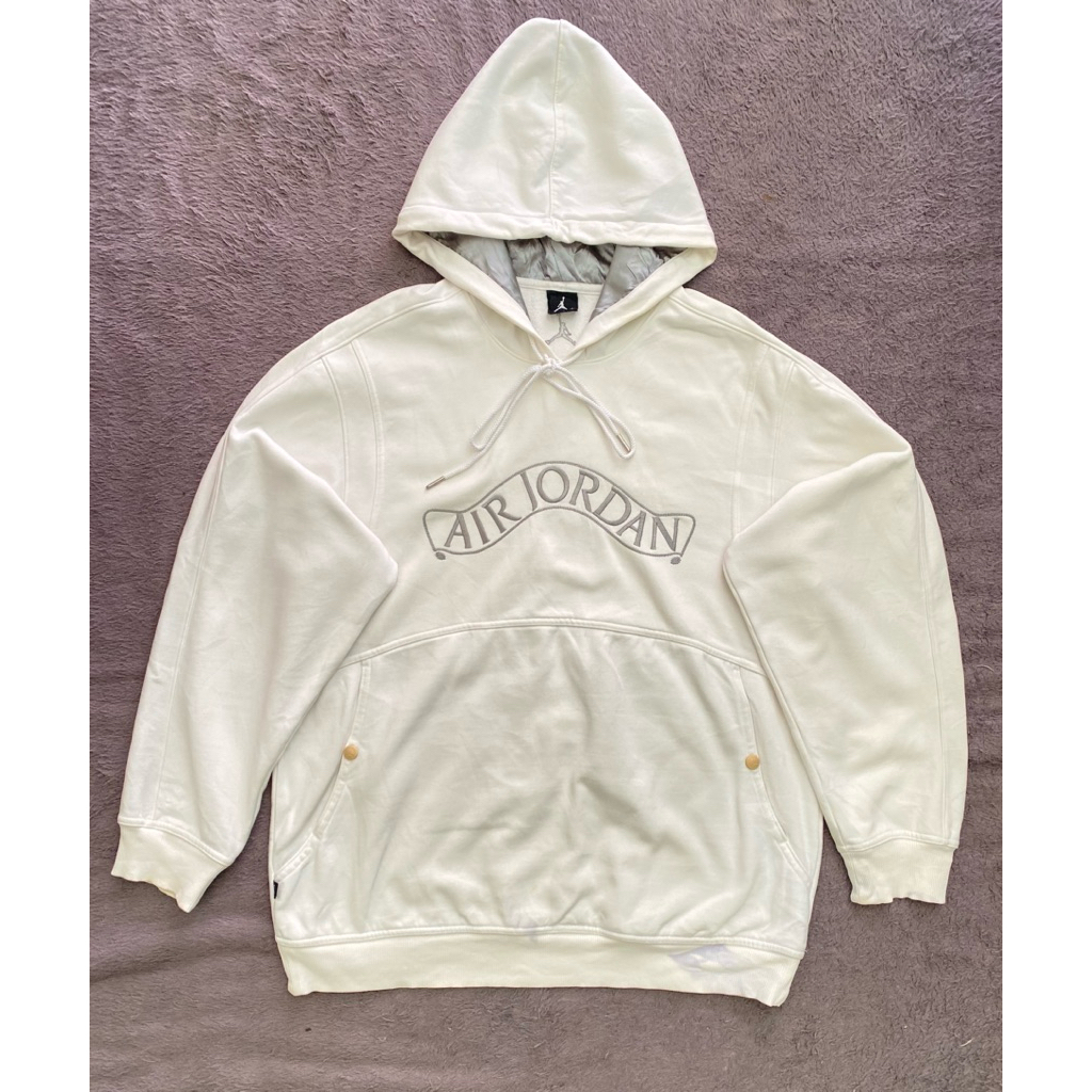 Nike Air Jordan Jumpman Size XL Hooded Sweatshirt Hoodie White