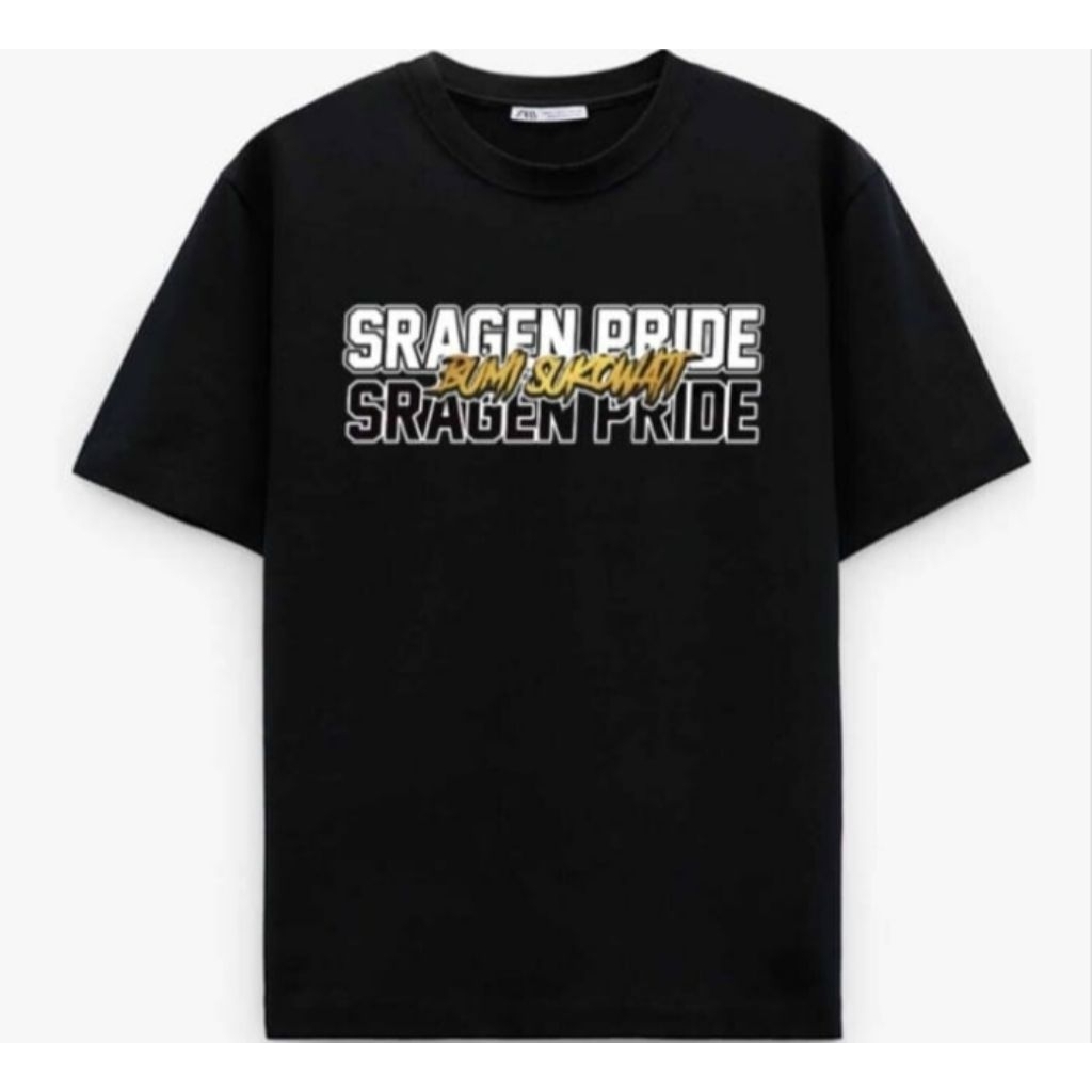 Kaos sablon sragen pride bumi sukowati t-shirts distro unisex katun bahan adem