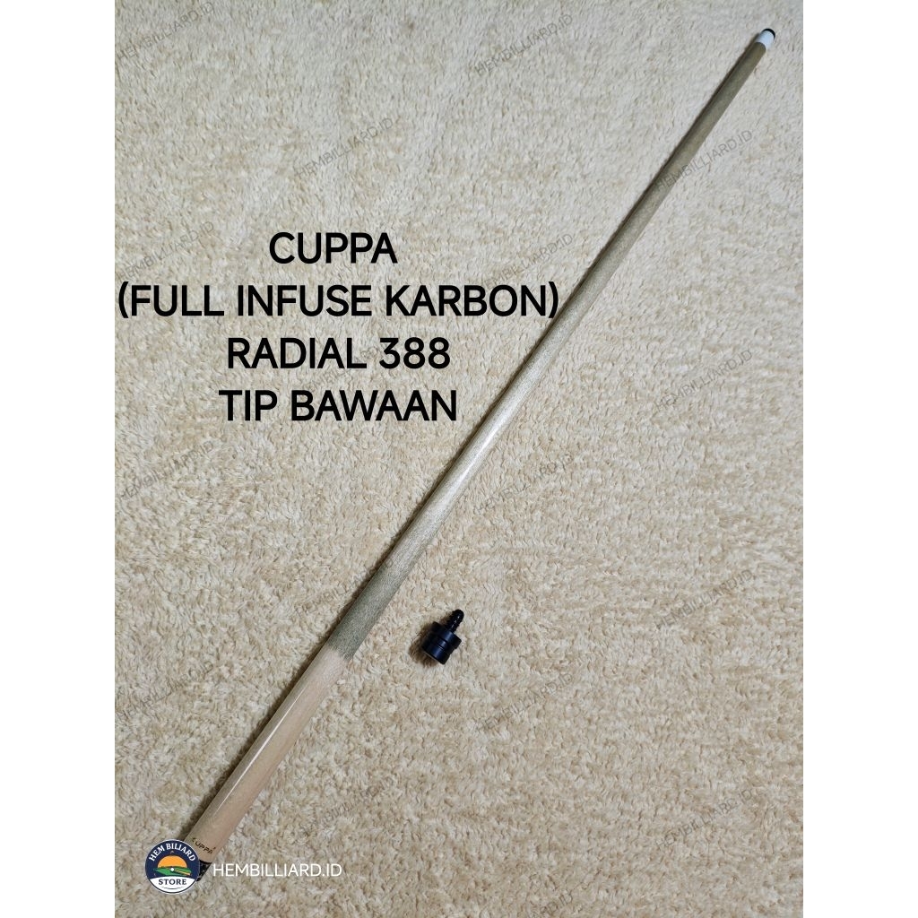SHAFT ONLY cuppa c.p.t radial 388 full infuse karbon (BEKAS)
