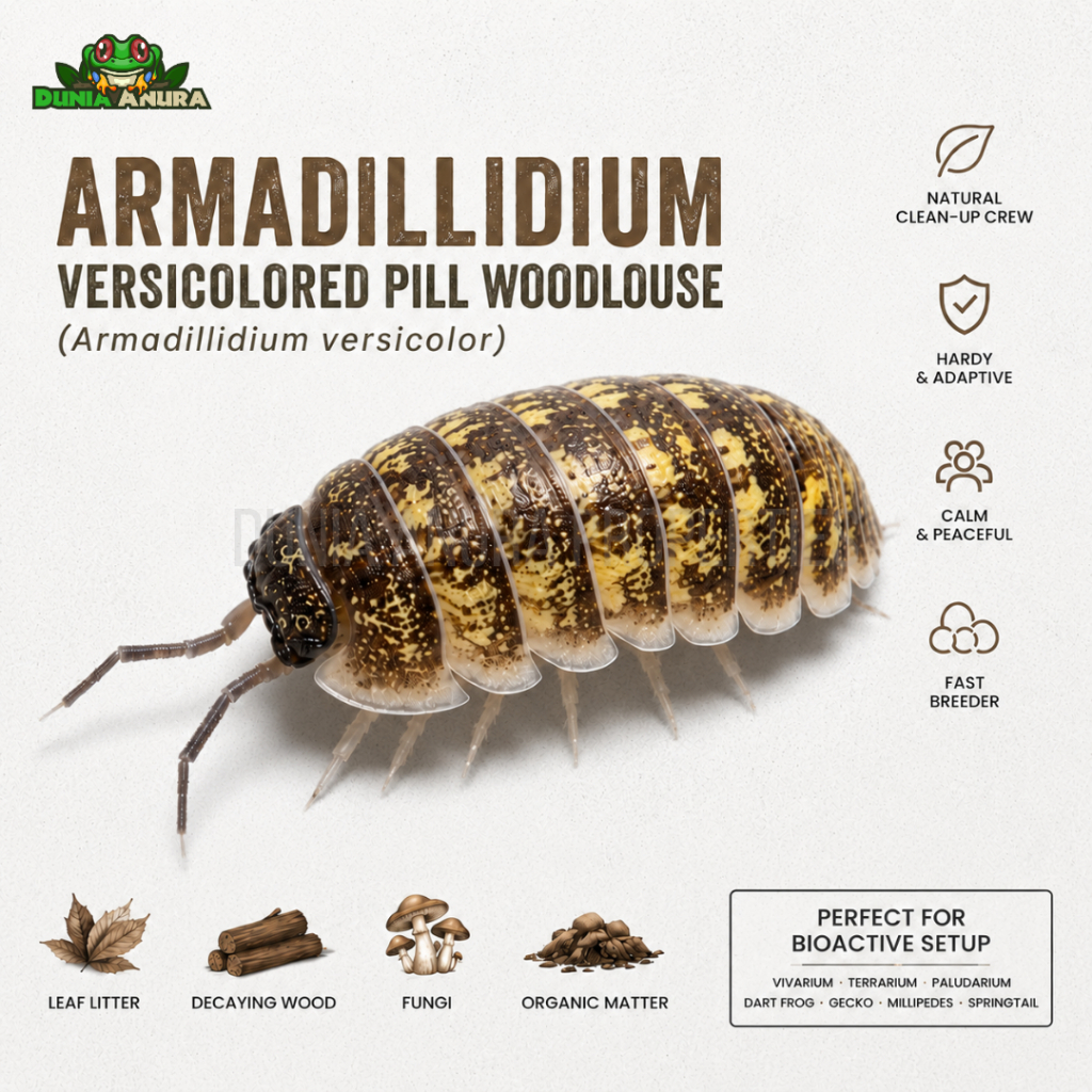Isopoda hias Armadilidum versicolor