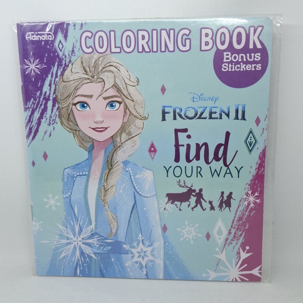 Coloring Book Frozen II Find Your Way