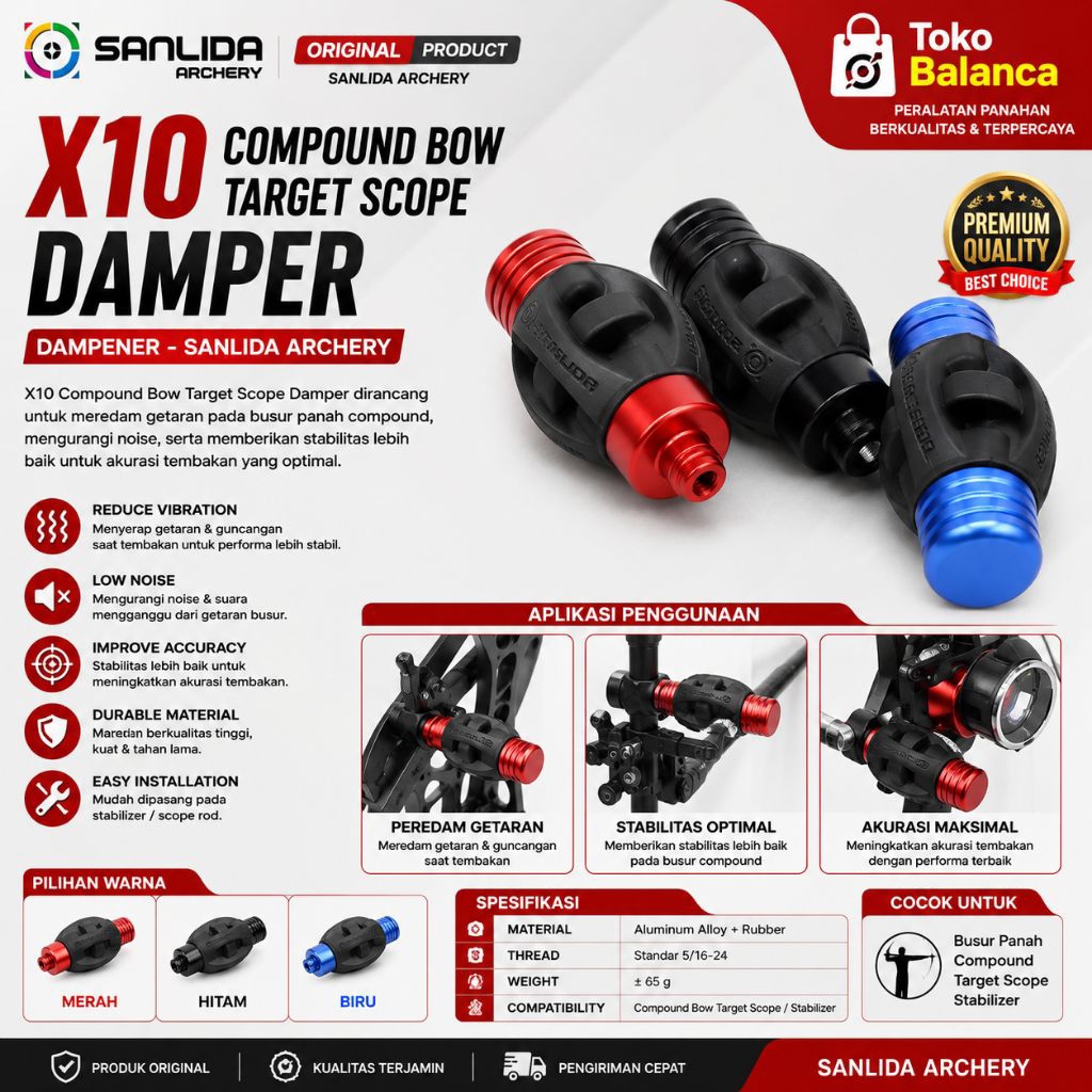 X10 Compound Bow Target Scope Damper - Dampener - SANLIDA ARCHERY