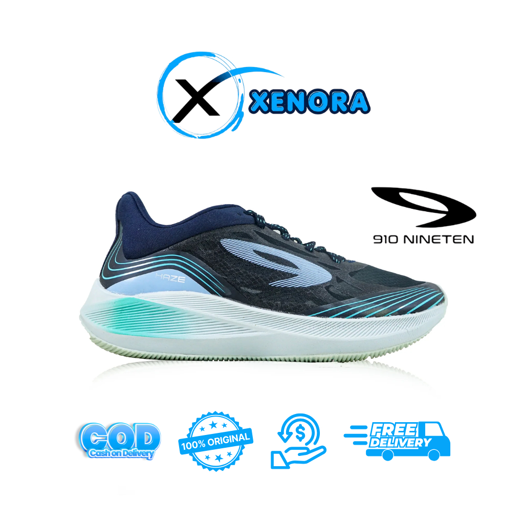 910 Nineten HAZE VISION 1.0 BIRU TUA - Sepatu Lari / Haze Vision Biru Tua 910 Nineten