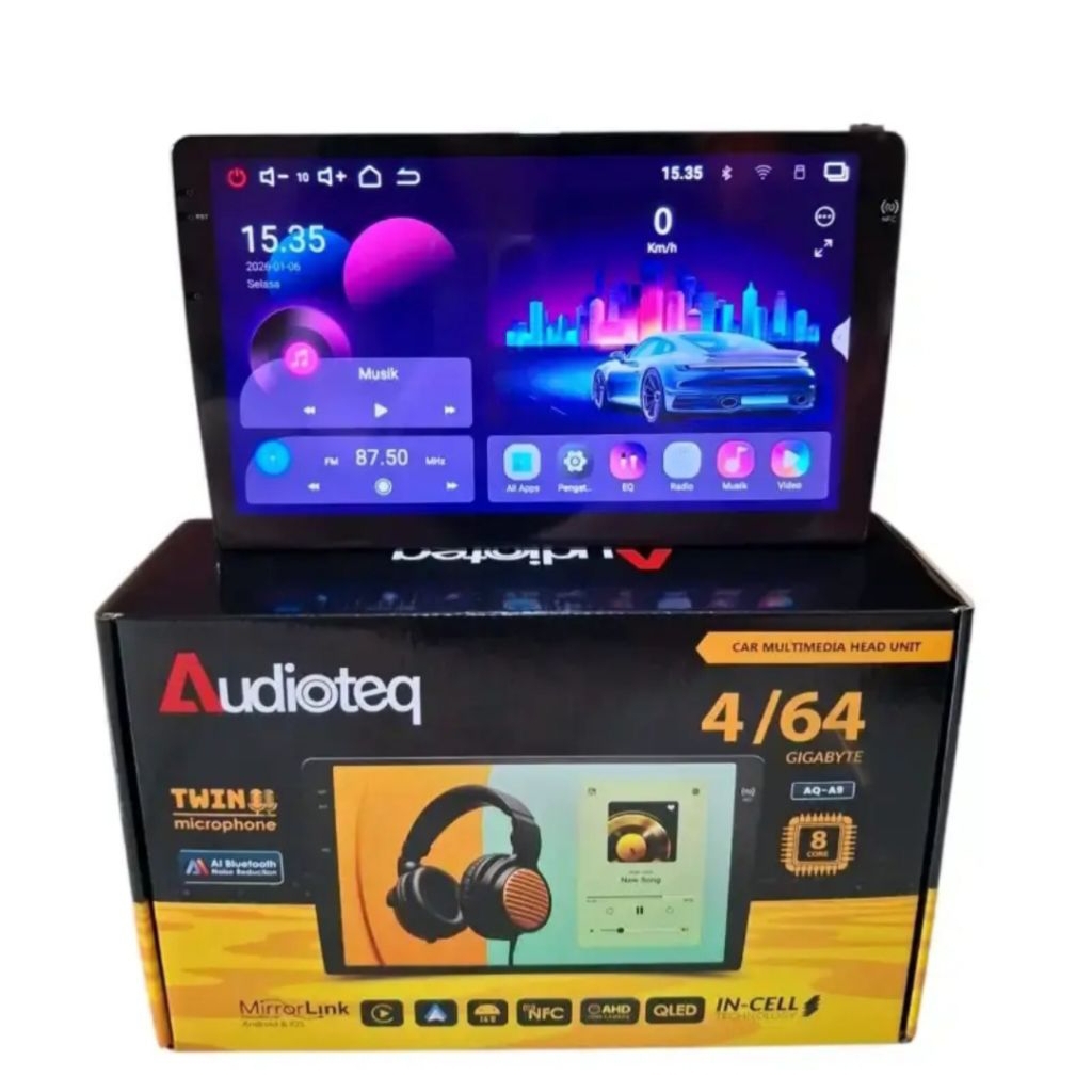 audioteq head unit 9" android 14 NFC ROCKCHIP