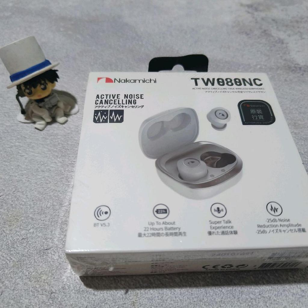Earphone TWS - Nakamichi TW080NC (White) - White