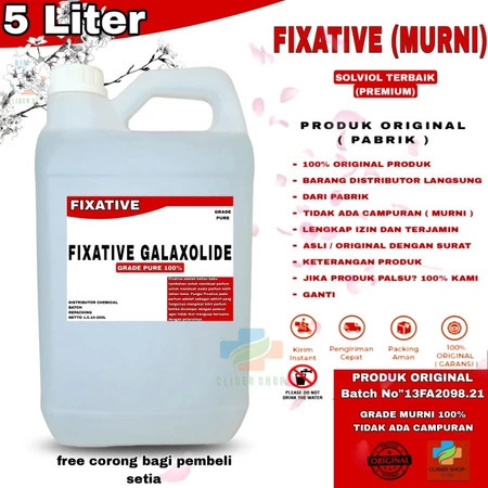 FIXATIVE GALAXOLIDE / FIXATIVE / PENGUAT PARFUM / PENGAWET FIXACTIVE