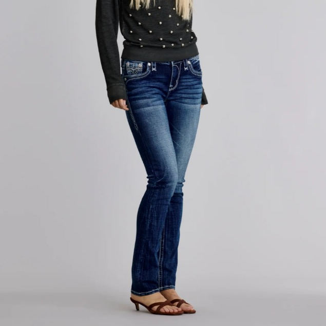 Original Rock Revival Presley Straight Jeans