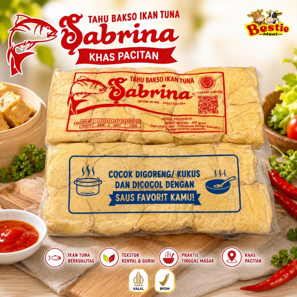 Tahu Bakso Tuna Sabrina Pacitan Tahu Bakso Sabrina Ikan Tuna Isi 10