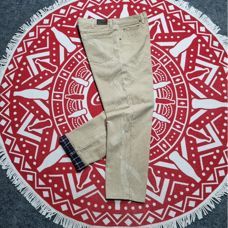 LL Bean Denim Blanket Lined vintage celana panjang